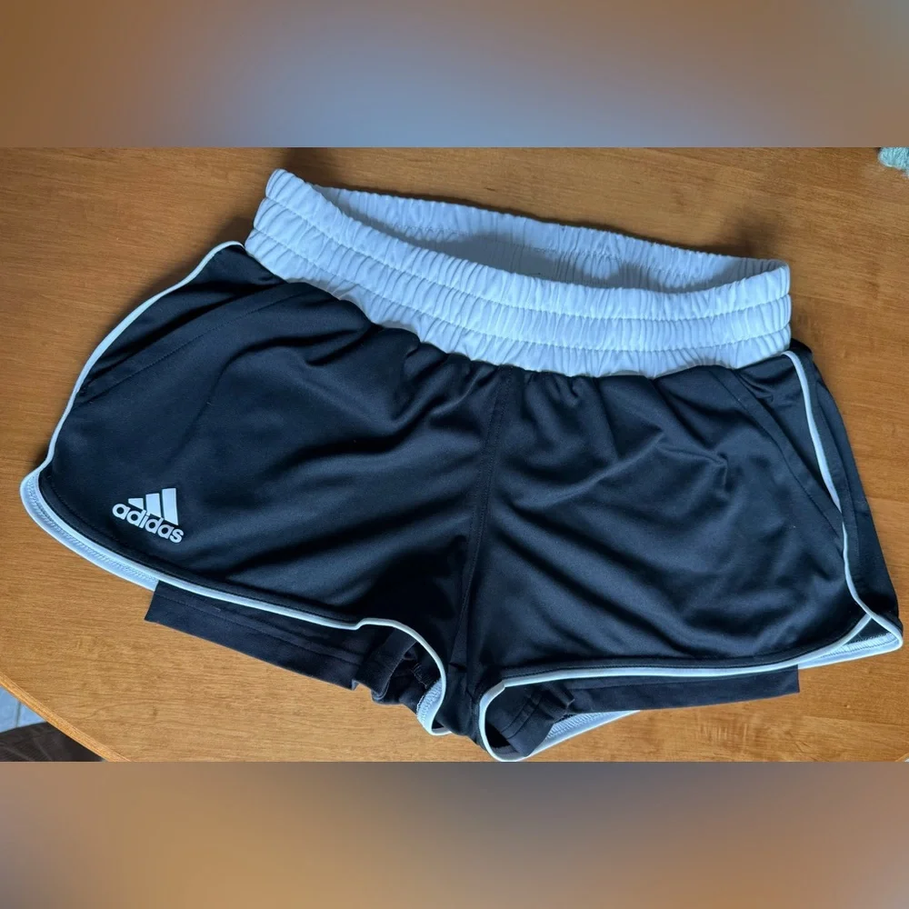adidas Black Women's Athletic Shorts - Picture 2 of 4